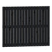 Tăblie de pat pentru perete, negru, 108x3x90 cm, lemn masiv pin - WALTI WALTI