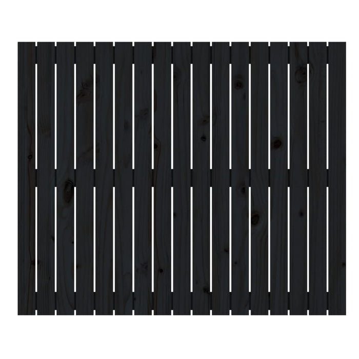 Tăblie de pat pentru perete, negru, 108x3x90 cm, lemn masiv pin - WALTI WALTI
