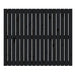 Tăblie de pat pentru perete, negru, 108x3x90 cm, lemn masiv pin - WALTI WALTI