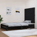 Tăblie de pat pentru perete, negru, 108x3x90 cm, lemn masiv pin - WALTI WALTI