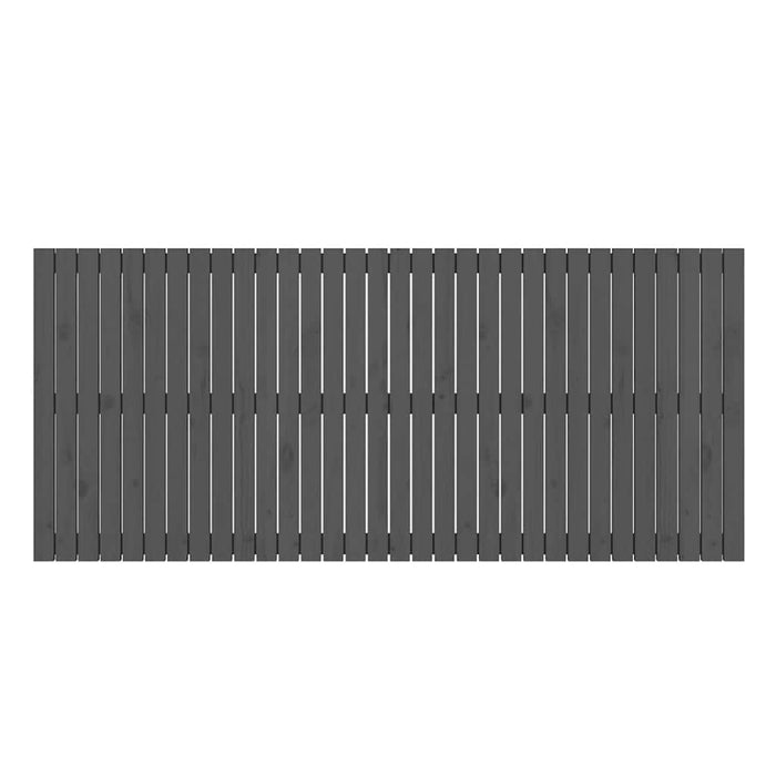 Tăblie de pat pentru perete, gri, 204x3x90 cm, lemn masiv pin - WALTI WALTI