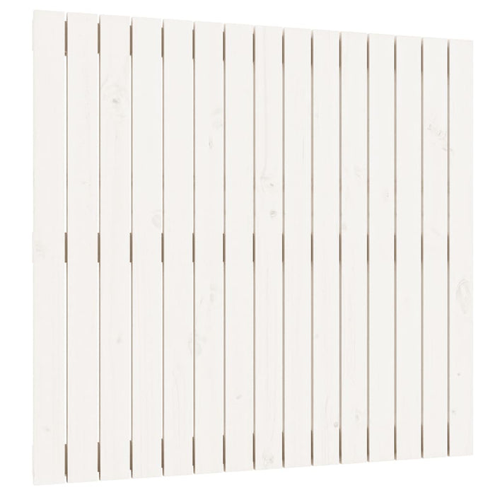 Tăblie de pat pentru perete, alb, 95,5x3x90 cm, lemn masiv pin - WALTI WALTI