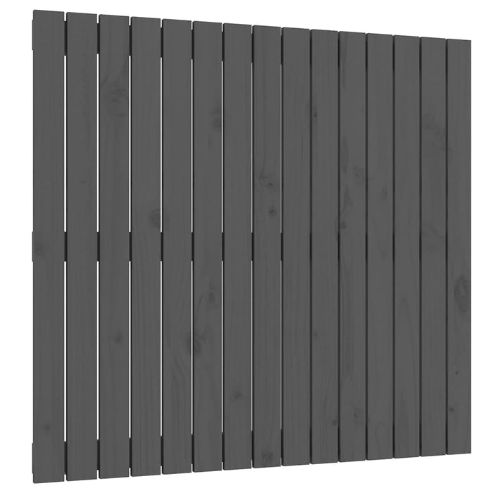Tăblie de pat pentru perete, gri, 95,5x3x90 cm, lemn masiv pin - WALTI WALTI