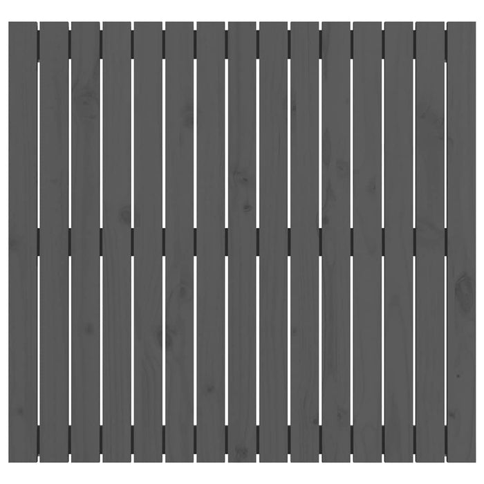 Tăblie de pat pentru perete, gri, 95,5x3x90 cm, lemn masiv pin - WALTI WALTI