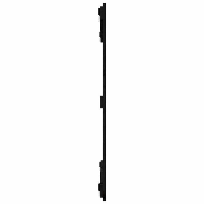 Tăblie de pat pentru perete, negru, 95,5x3x90cm, lemn masiv pin - WALTI WALTI