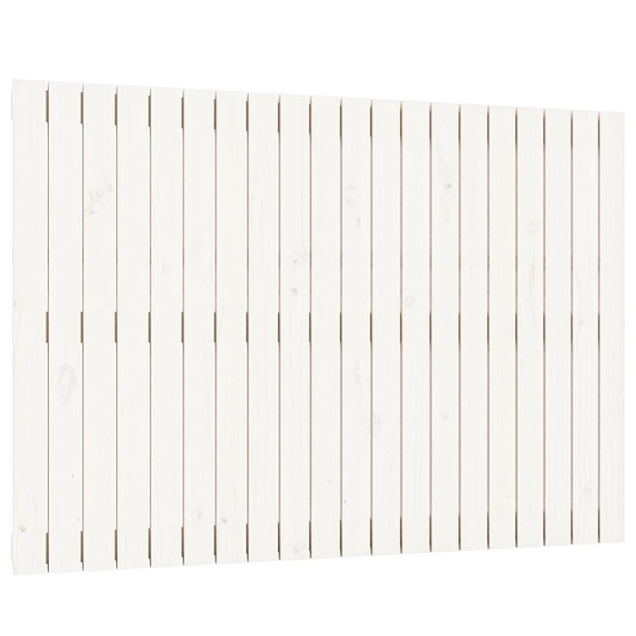 Tăblie de pat pentru perete, alb, 127,5x3x90 cm, lemn masiv pin - WALTI WALTI