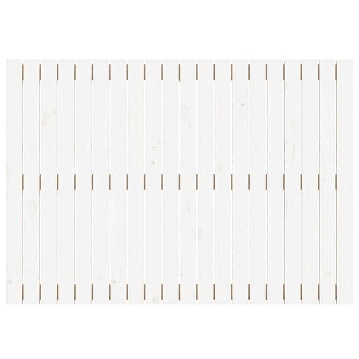 Tăblie de pat pentru perete, alb, 127,5x3x90 cm, lemn masiv pin - WALTI WALTI
