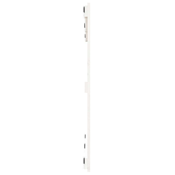 Tăblie de pat pentru perete, alb, 127,5x3x90 cm, lemn masiv pin - WALTI WALTI