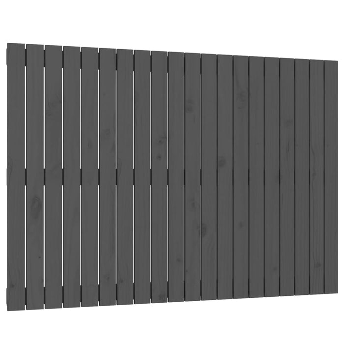 Tăblie de pat pentru perete, gri, 127,5x3x90 cm, lemn masiv pin - WALTI WALTI