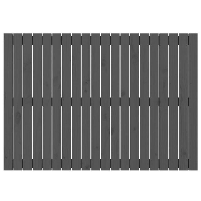 Tăblie de pat pentru perete, gri, 127,5x3x90 cm, lemn masiv pin - WALTI WALTI