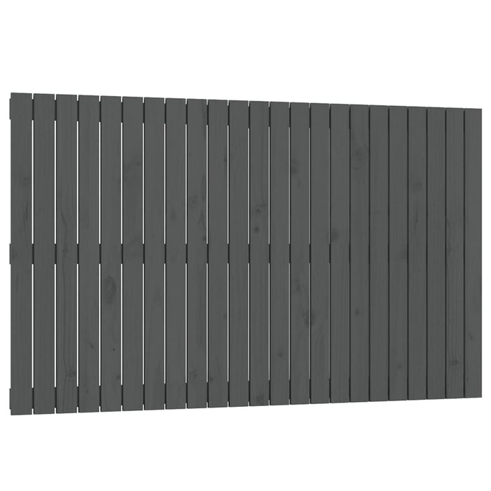 Tăblie de pat pentru perete, gri, 147x3x90 cm, lemn masiv pin - WALTI WALTI
