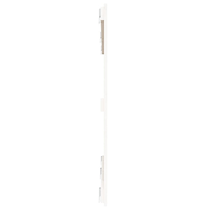 Tăblie de pat pentru perete, alb, 159,5x3x90 cm, lemn masiv pin - WALTI WALTI