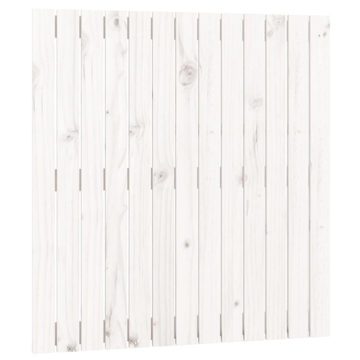 Tăblie de pat pentru perete, alb, 82,5x3x90 cm, lemn masiv pin - WALTI WALTI