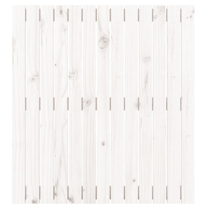 Tăblie de pat pentru perete, alb, 82,5x3x90 cm, lemn masiv pin - WALTI WALTI