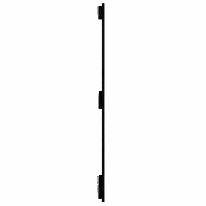 Tăblie de pat pentru perete, negru, 82,5x3x90 cm lemn masiv pin - WALTI WALTI