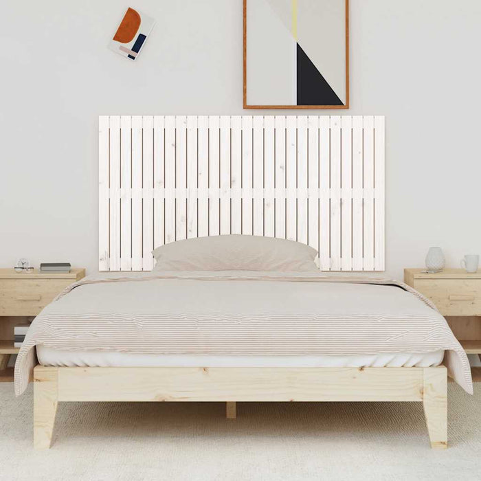 Tăblie de pat pentru perete, alb, 166x3x90 cm, lemn masiv pin - WALTI WALTI