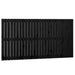 Tăblie de pat pentru perete, negru, 166x3x90 cm, lemn masiv pin - WALTI WALTI