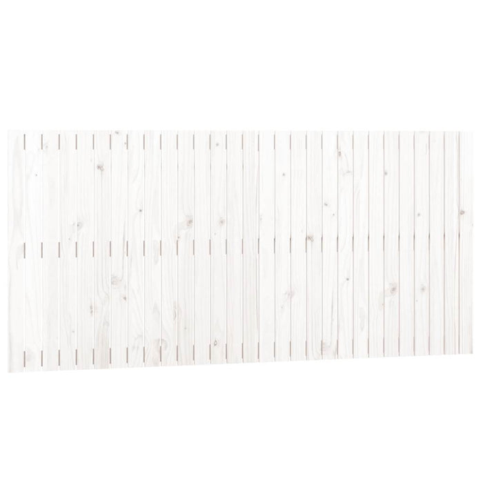 Tăblie de pat pentru perete, alb, 185x3x90 cm, lemn masiv pin - WALTI WALTI