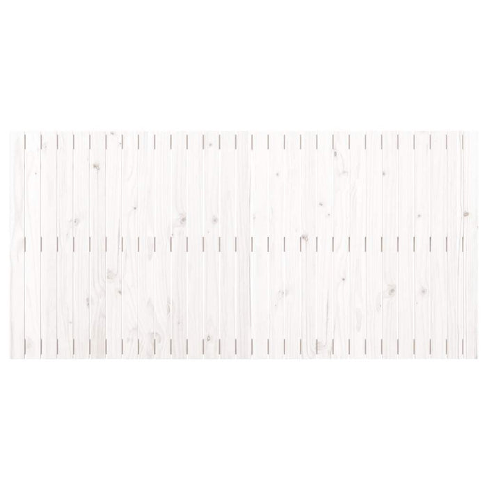 Tăblie de pat pentru perete, alb, 185x3x90 cm, lemn masiv pin - WALTI WALTI