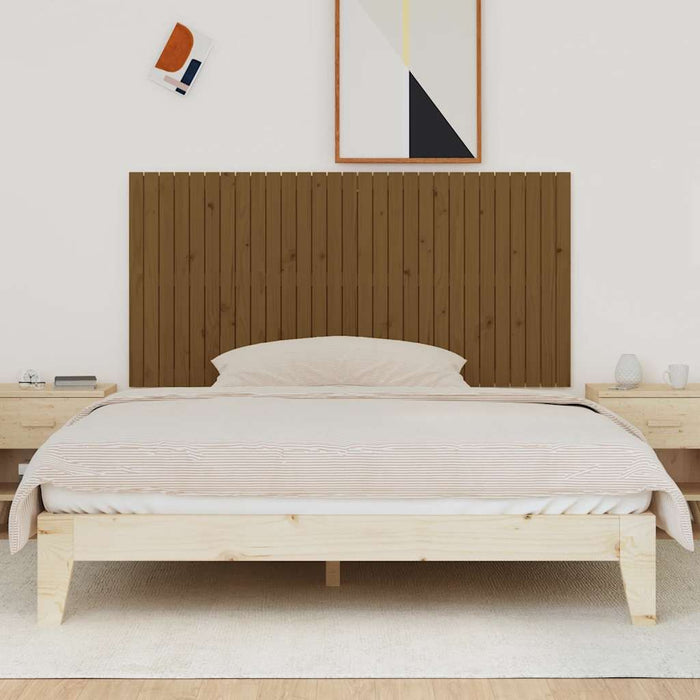 Tăblie de pat pentru perete, maro miere, 185x3x90 cm, lemn pin - WALTI WALTI