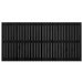 Tăblie de pat pentru perete, negru, 185x3x90 cm, lemn masiv pin - WALTI WALTI