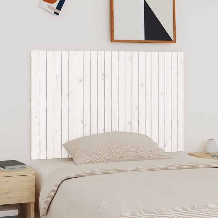 Tăblie de pat pentru perete, alb, 140x3x90 cm, lemn masiv pin - WALTI WALTI