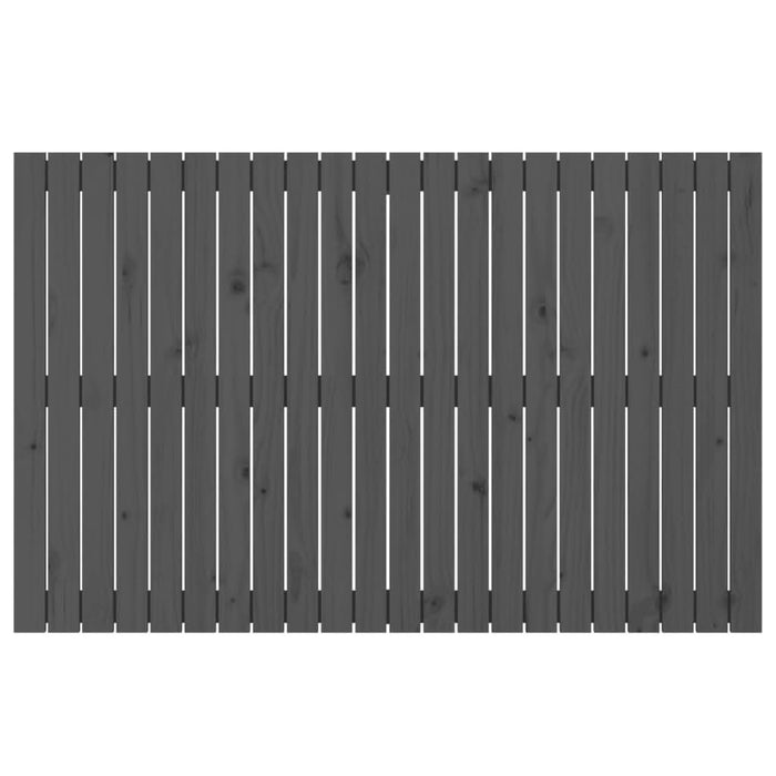 Tăblie de pat pentru perete, gri, 140x3x90 cm, lemn masiv pin - WALTI WALTI