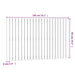 Tăblie de pat pentru perete, gri, 140x3x90 cm, lemn masiv pin - WALTI WALTI