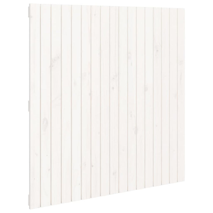 Tăblie de pat pentru perete, alb, 108x3x110 cm, lemn masiv pin - WALTI WALTI