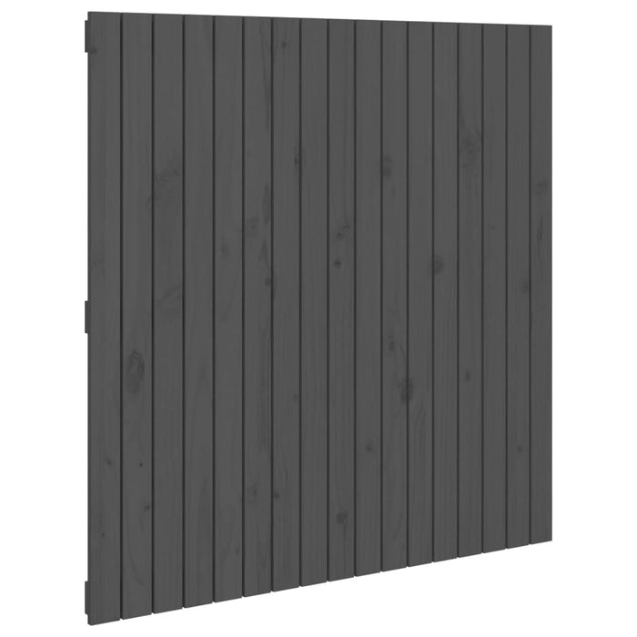 Tăblie de pat pentru perete, gri, 108x3x110 cm, lemn masiv pin - WALTI WALTI