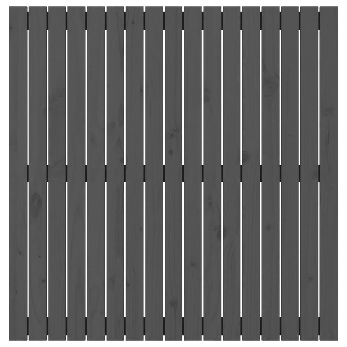 Tăblie de pat pentru perete, gri, 108x3x110 cm, lemn masiv pin - WALTI WALTI