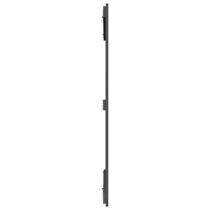 Tăblie de pat pentru perete, gri, 108x3x110 cm, lemn masiv pin - WALTI WALTI