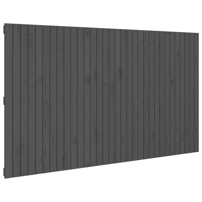 Tăblie de pat pentru perete, gri, 204x3x110 cm, lemn masiv pin - WALTI WALTI
