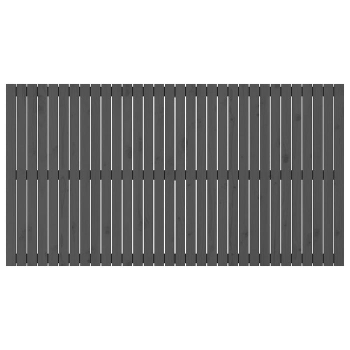 Tăblie de pat pentru perete, gri, 204x3x110 cm, lemn masiv pin - WALTI WALTI