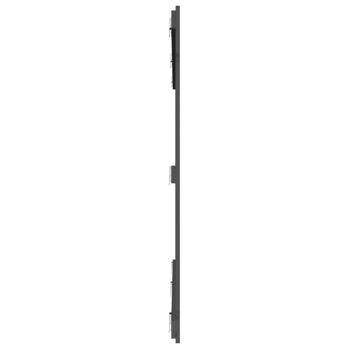 Tăblie de pat pentru perete, gri, 204x3x110 cm, lemn masiv pin - WALTI WALTI