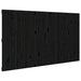Tăblie de pat pentru perete, negru, 204x3x110 cm lemn masiv pin - WALTI WALTI