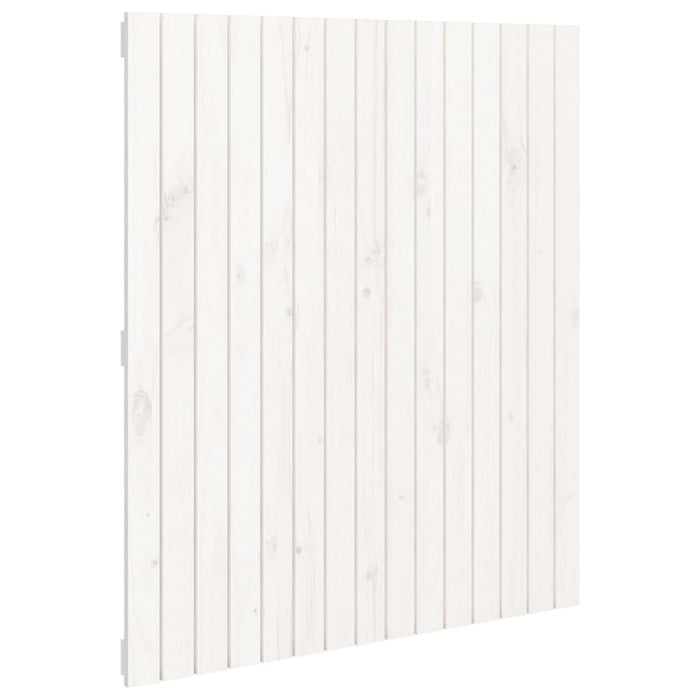 Tăblie de pat pentru perete, alb, 95,5x3x110 cm, lemn masiv pin - WALTI WALTI