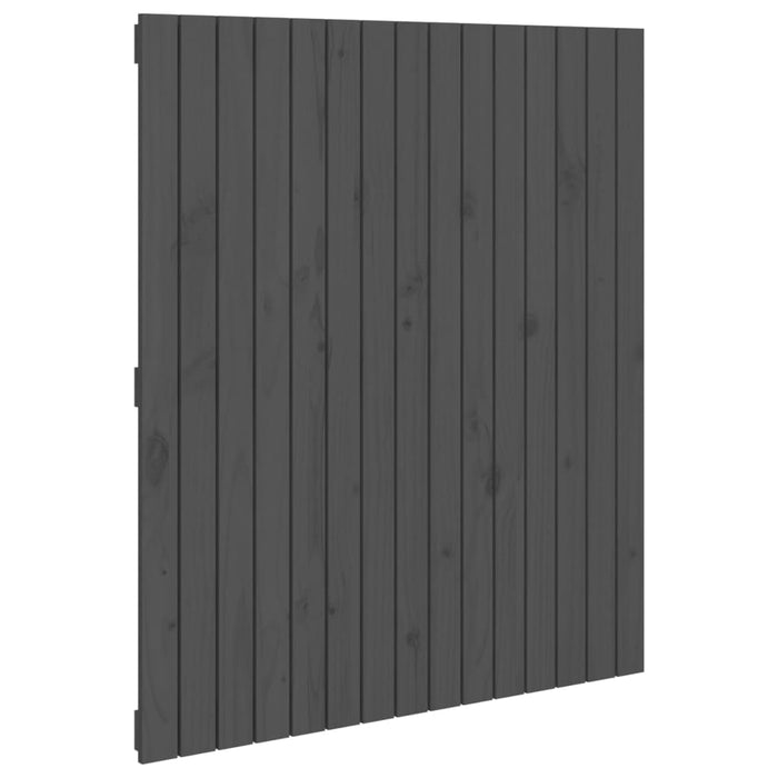 Tăblie de pat pentru perete, gri, 95,5x3x110 cm, lemn masiv pin - WALTI WALTI