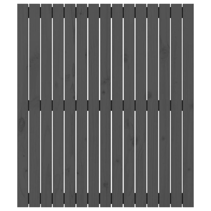 Tăblie de pat pentru perete, gri, 95,5x3x110 cm, lemn masiv pin - WALTI WALTI