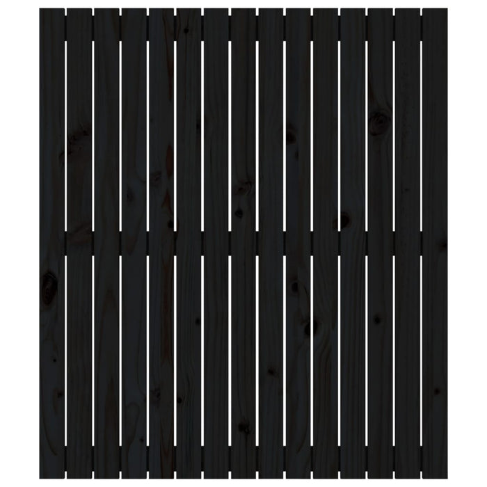 Tăblie de pat pentru perete, negru 95,5x3x110 cm lemn masiv pin - WALTI WALTI