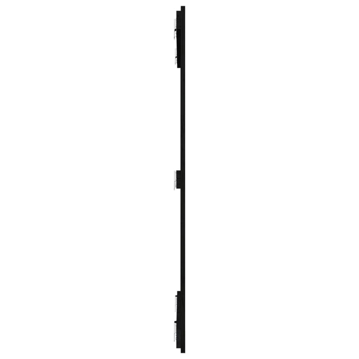 Tăblie de pat pentru perete, negru 95,5x3x110 cm lemn masiv pin - WALTI WALTI