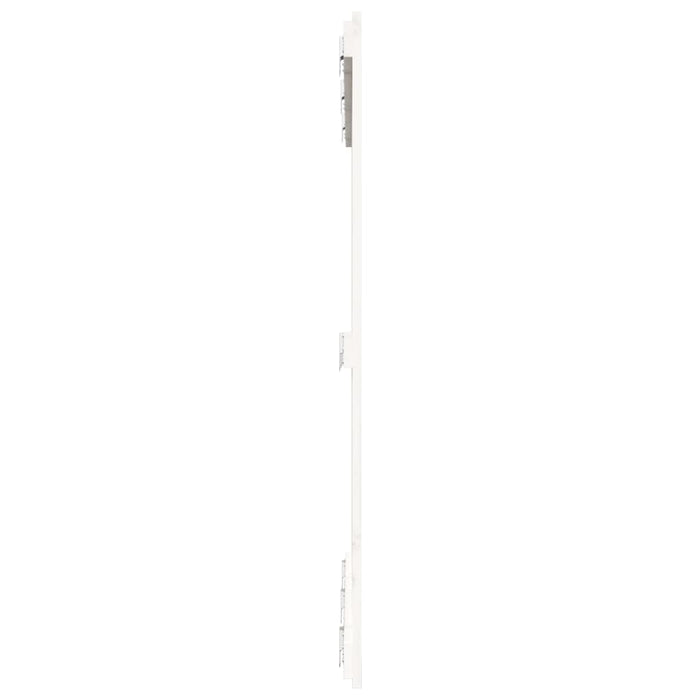 Tăblie de pat pentru perete, alb, 127,5x3x110 cm lemn masiv pin - WALTI WALTI