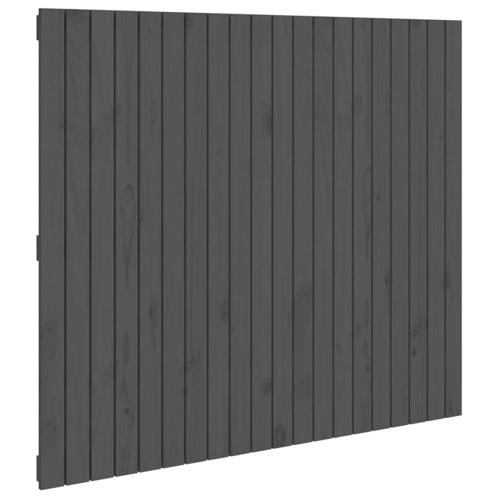 Tăblie de pat pentru perete, gri, 127,5x3x110 cm lemn masiv pin - WALTI WALTI