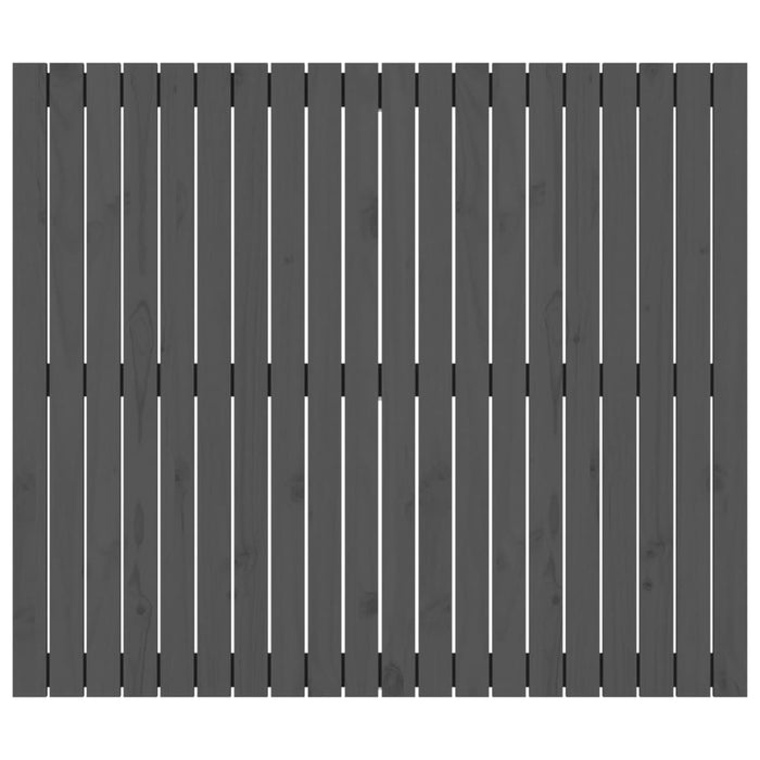 Tăblie de pat pentru perete, gri, 127,5x3x110 cm lemn masiv pin - WALTI WALTI