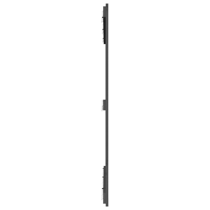Tăblie de pat pentru perete, gri, 127,5x3x110 cm lemn masiv pin - WALTI WALTI