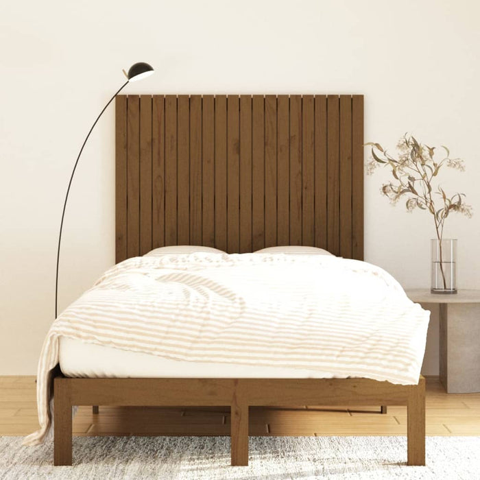 Tăblie de pat pentru perete, maro miere 127,5x3x110 cm lemn pin - WALTI WALTI