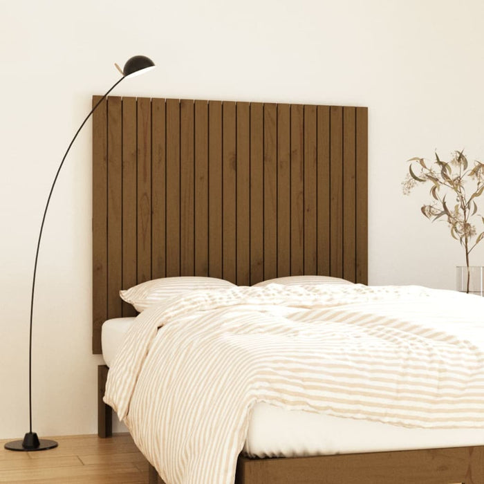 Tăblie de pat pentru perete, maro miere 127,5x3x110 cm lemn pin - WALTI WALTI
