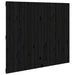 Tăblie de pat pentru perete negru 127,5x3x110 cm lemn masiv pin - WALTI WALTI