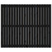 Tăblie de pat pentru perete negru 127,5x3x110 cm lemn masiv pin - WALTI WALTI