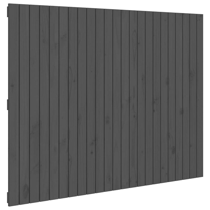 Tăblie de pat pentru perete, gri, 146,5x3x110 cm lemn masiv pin - WALTI WALTI